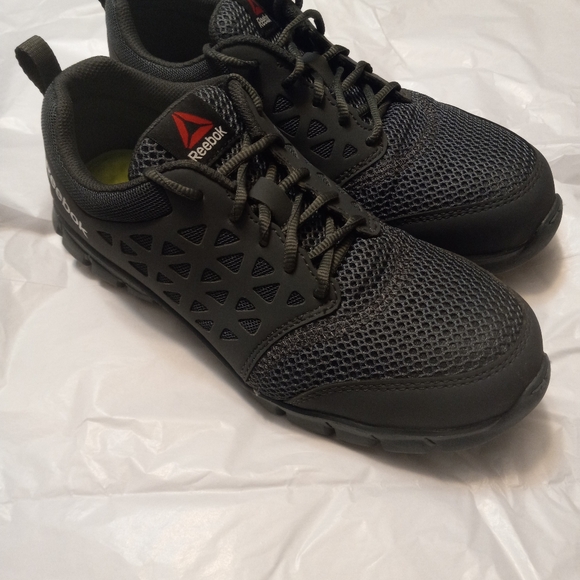 "Step Up Your Game: Reebok Sublite Cushion Steel Toe Work Shoes - Men's 7W!" - Picture 7 of 8